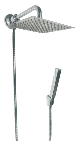 Set doccia con deviatore a pressione, braccio cm 40