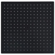 Testa Doccia a Pioggia in Acciaio Inox 40x40 cm Quadrata Nera 147698