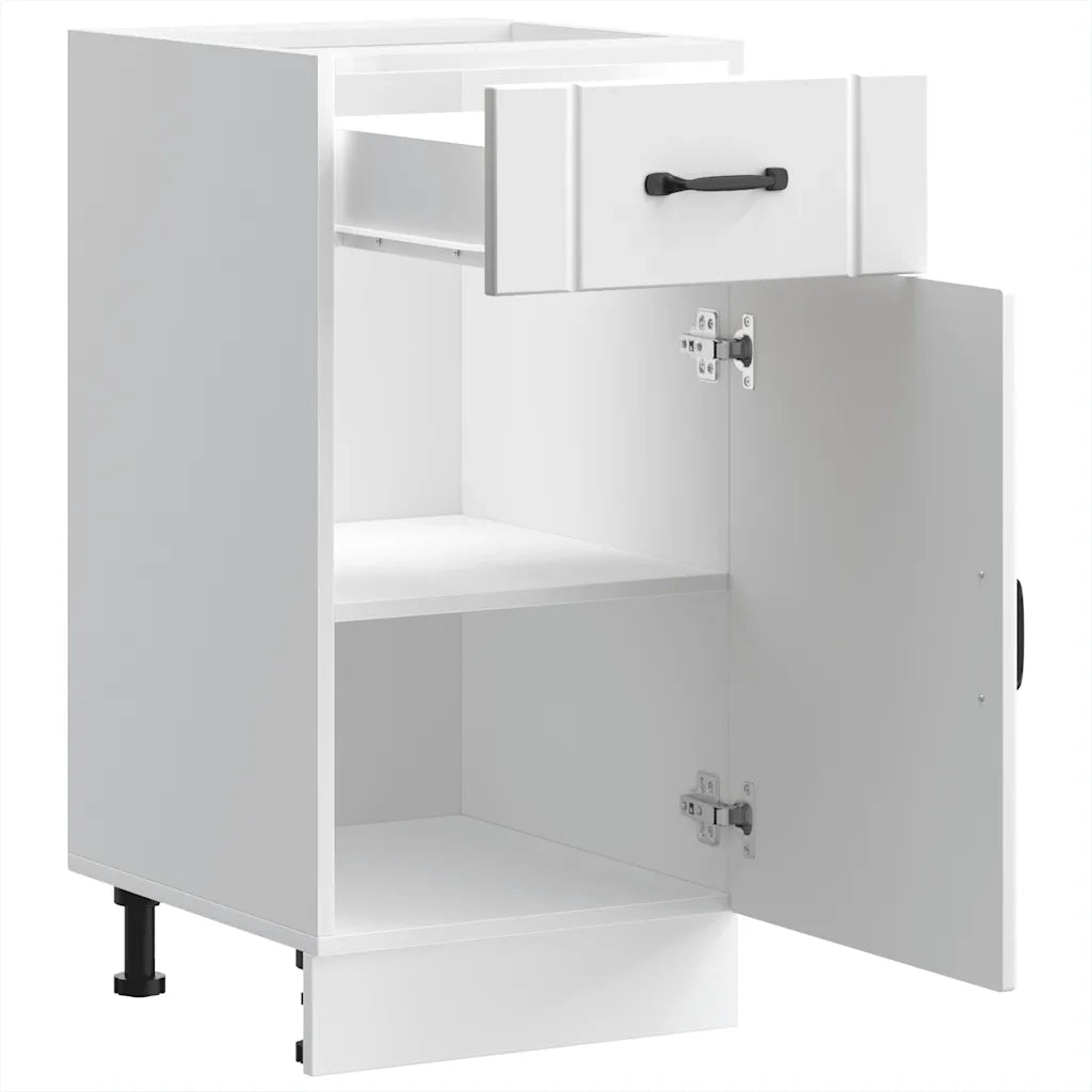 vidaXL Base da Cucina Lucca Bianco in Legno Multistrato