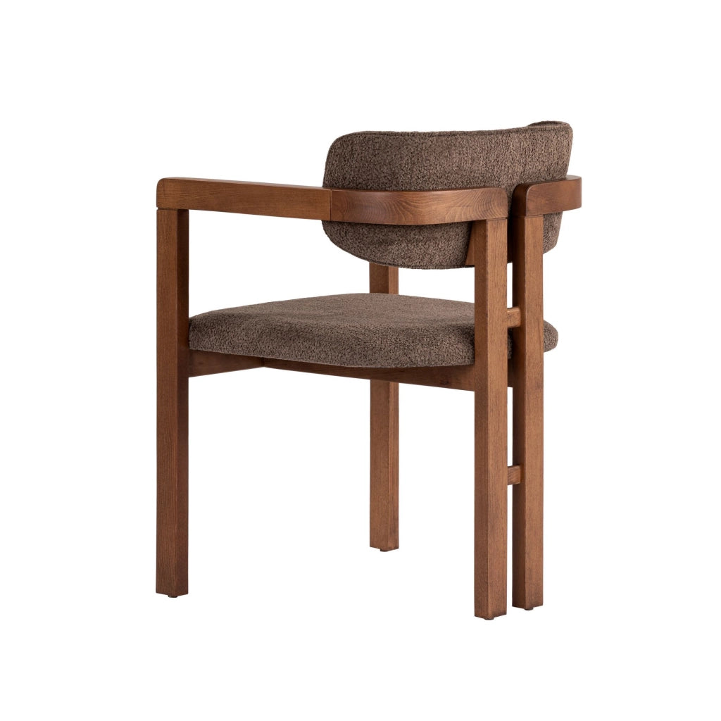 Sedia in legno "Toscana" - 54 x 54 x 76 cm - Marrone / Noce