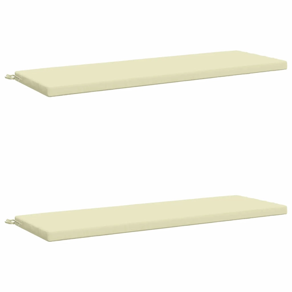 Cuscini per Panchina a 2 Pezzi SOEST 2 pz 100% Poliestere Crema 949405