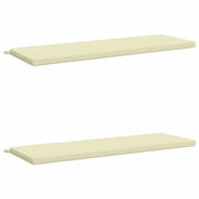 Cuscini per Panchina a 2 Pezzi SOEST 2 pz 100% Poliestere Crema 949405