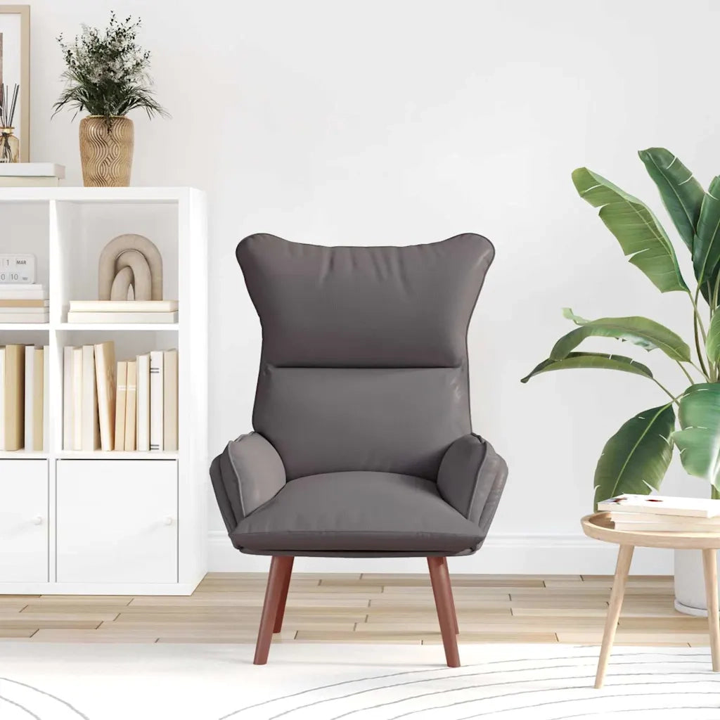 Poltrona-Divano Sedia Grigio 69 x 74 x 93 cm Pelle Artificiale 884998