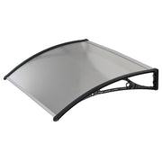 Pensilina Tettoia in Policarbonato Alveolare Trasparente 100x70 cm