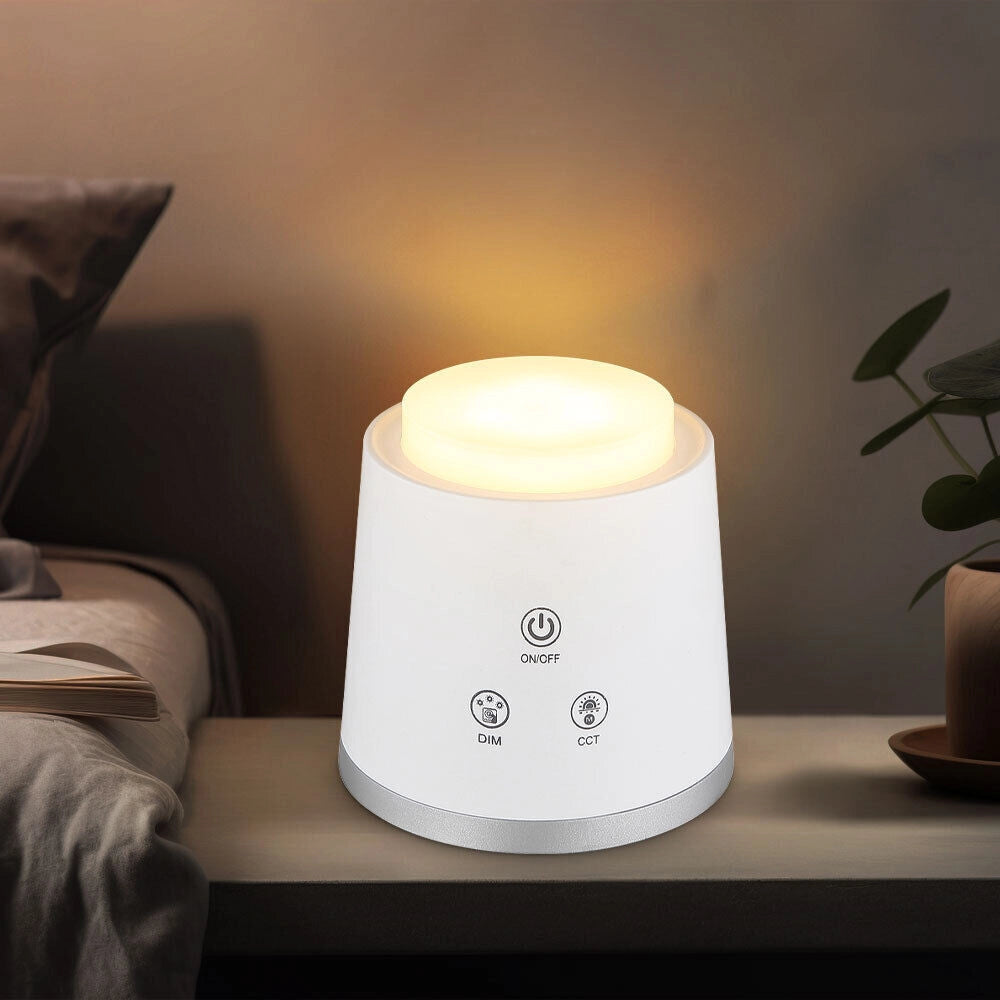 Trade Shop - Lampada Doppio Uso Scrivania Applique A Led 6w Touch Dimmerabile 3 Colorazioni Bl-1005 -