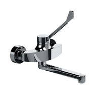 MISCELATORE MONOCOMANDO A MURO PER LAVELLO BOCCA GIR. C/LEVA CLINICA- Cromo- MARIA- pezzi 1