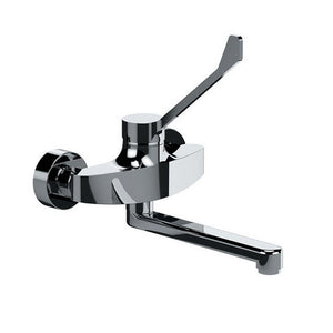 MISCELATORE MONOCOMANDO A MURO PER LAVELLO BOCCA GIR. C/LEVA CLINICA- Cromo- MARIA- pezzi 1