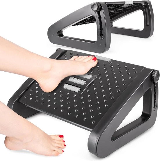 Scrivania con Riposo per Piedi Ergonomico con Massaggio - Scrivania con Riposo per Piedi Regolabile per Ufficio e Casa - Scrivania con Riposo per Piedi - Riposo per Piedi