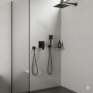 MISCELATORE MONOCOMANDO INCASSO LINEA ICON- Nero Opaco- MARIA- pezzi 1