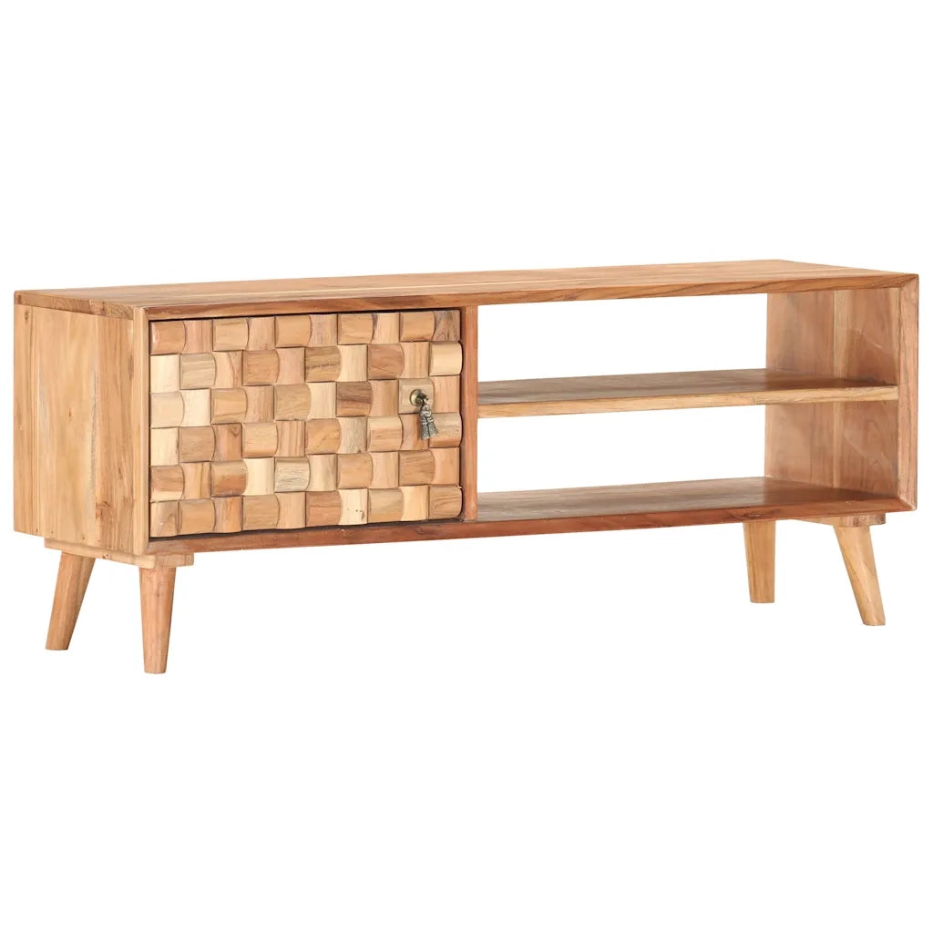 Mobile Porta TV 100x35x40 cm in Legno Massello di Acacia  cod mxl 25374