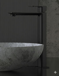 MISCELATORE MONOCOMANDO LAVABO ALTO ICON- Nero Opaco- MARIA- pezzi 1