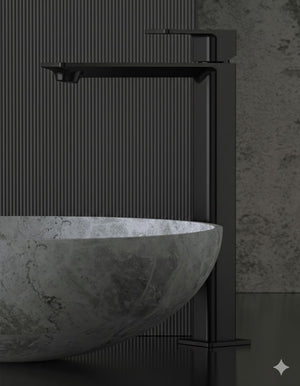 MISCELATORE MONOCOMANDO LAVABO ALTO ICON- Nero Opaco- MARIA- pezzi 1