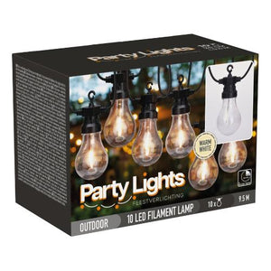 LUMINARIA 'PARTY LIGHTS' cavo mt. 5 - 10 lampade  - BricoGo