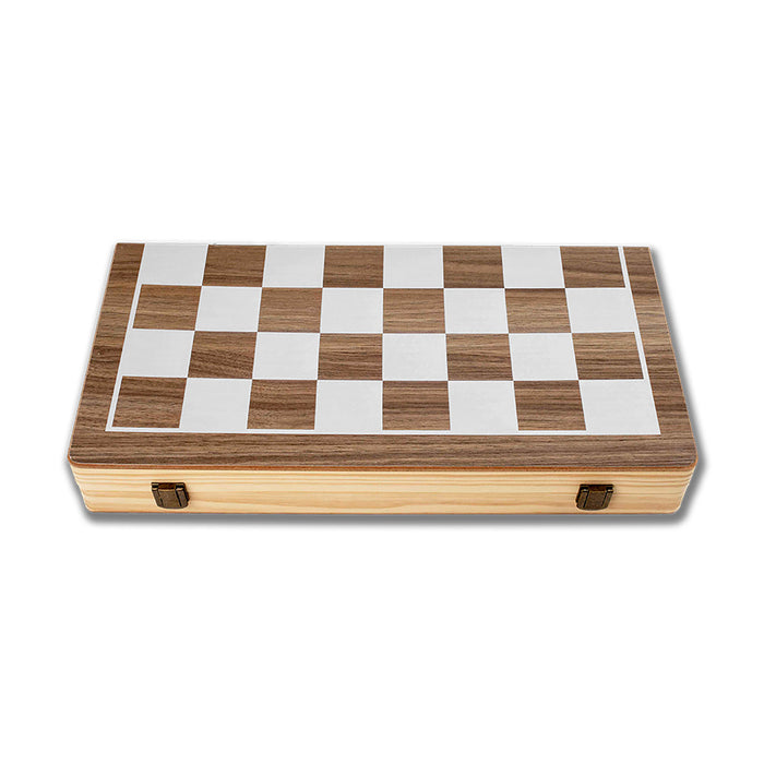 Scacchiera e Dama Magnetica Salvaspazio 2 in 1 da Tavolo 39.8x39.8 cm