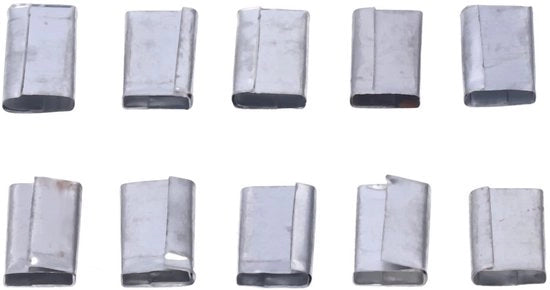 Omini di fissaggio 1 kg - Sigillanti per imballaggio - Materiale in acciaio resistente - Adatto per cinture PP-R di 12-16 mm - Fissaggio affidabile - Circa 260 pezzi