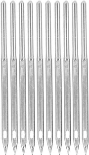 Set di Aghi per Macchina da Cucire da 10 Pezzi - 5 cm Aghi per Bordo - Aghi in Acciaio per Macchina da Cucire - Leggeri e Duraturi - 2 mm Di Metro - Aghi per Macchina da Cucire