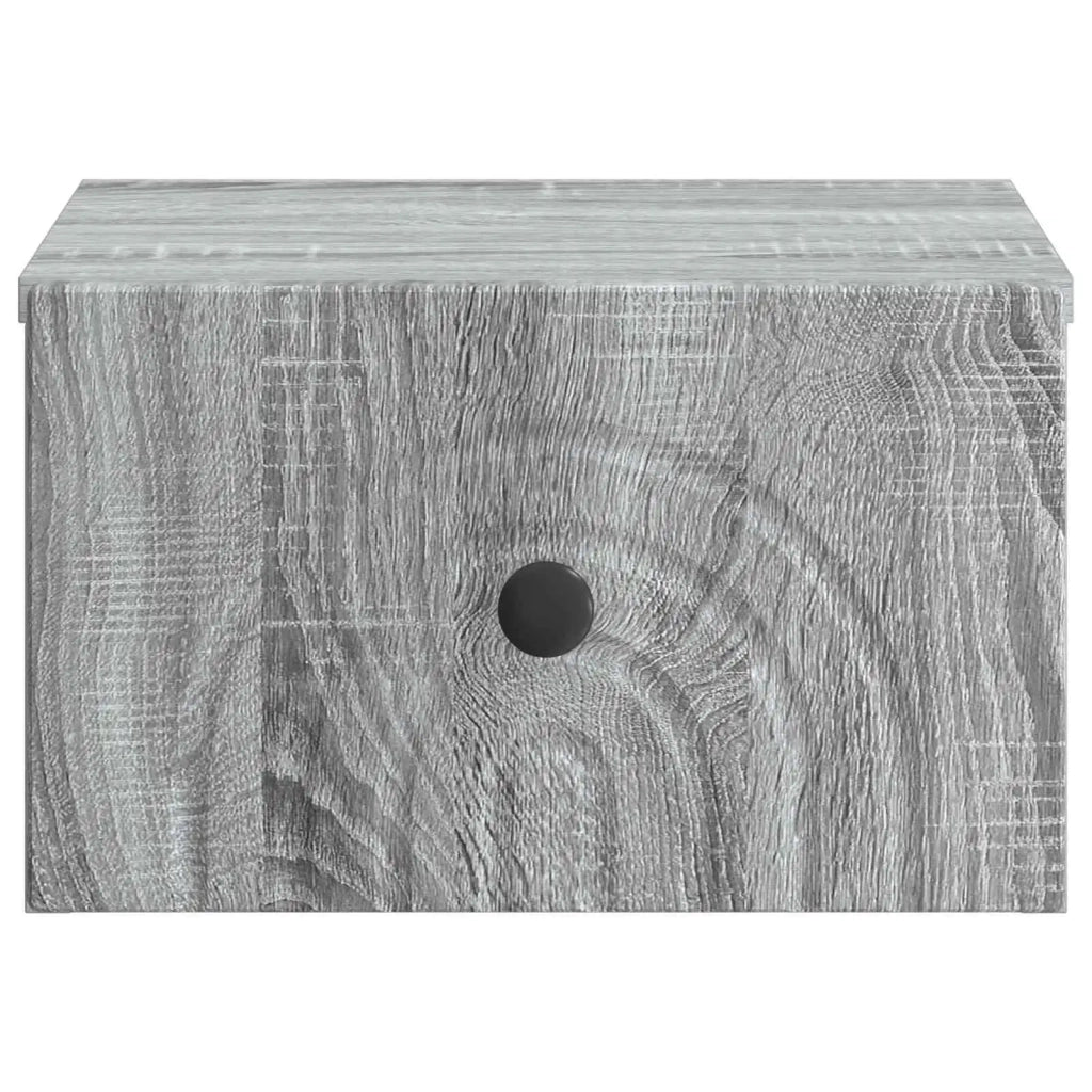 Mobiletto da notte a muro Grigio Sonoma 33 x 34,5 x 20 cm 898097