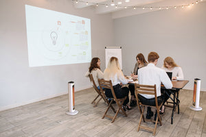 Stufa Elettrica ad Infrarossi 23x23x61,5 cm 800W Moel Maui 840C Bianca