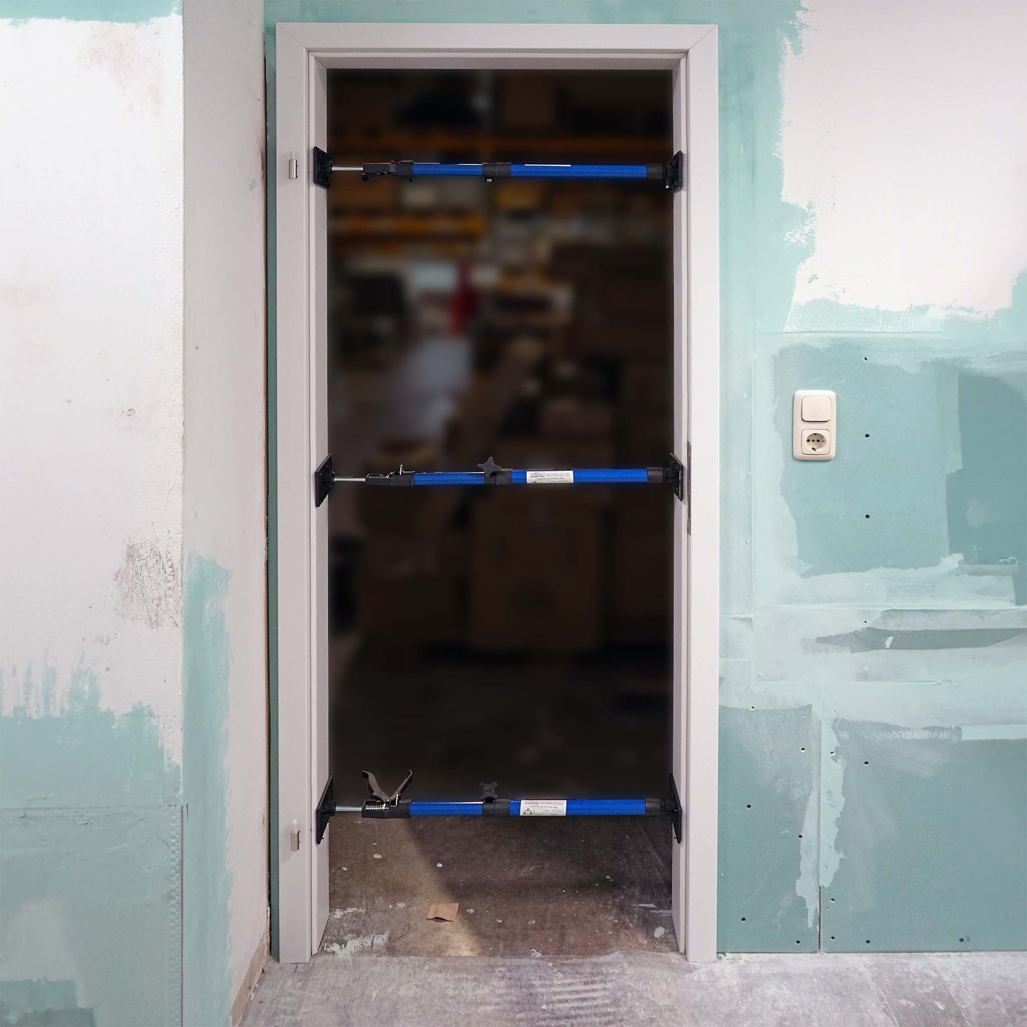 Set di 3 tenditori per controtelai Regolabili 51-115cm Max 30kg Piastre di pressione inclinabili