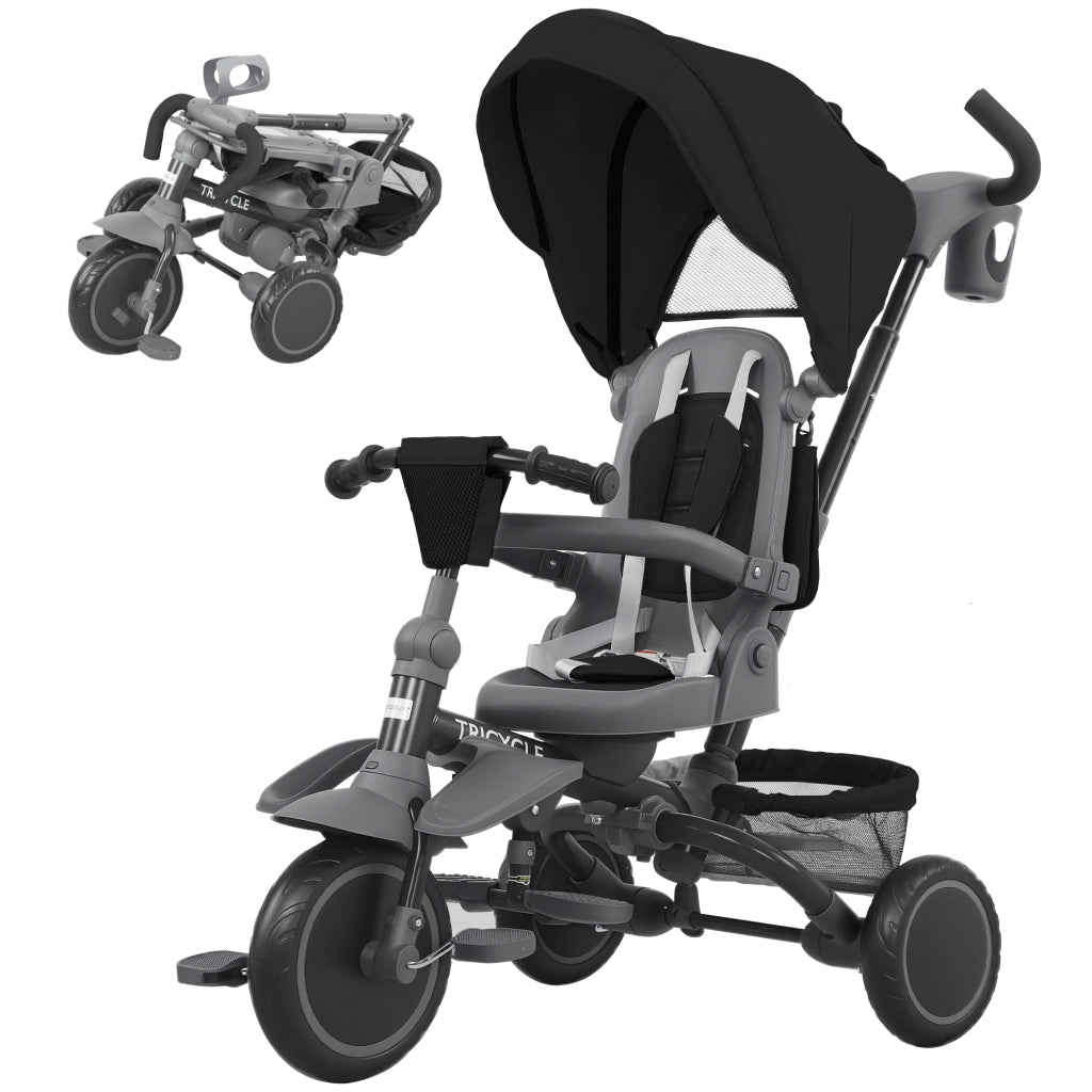Triciclo Bambini Nero ¨C Minimal ¨C 111.5x52x98 cm
