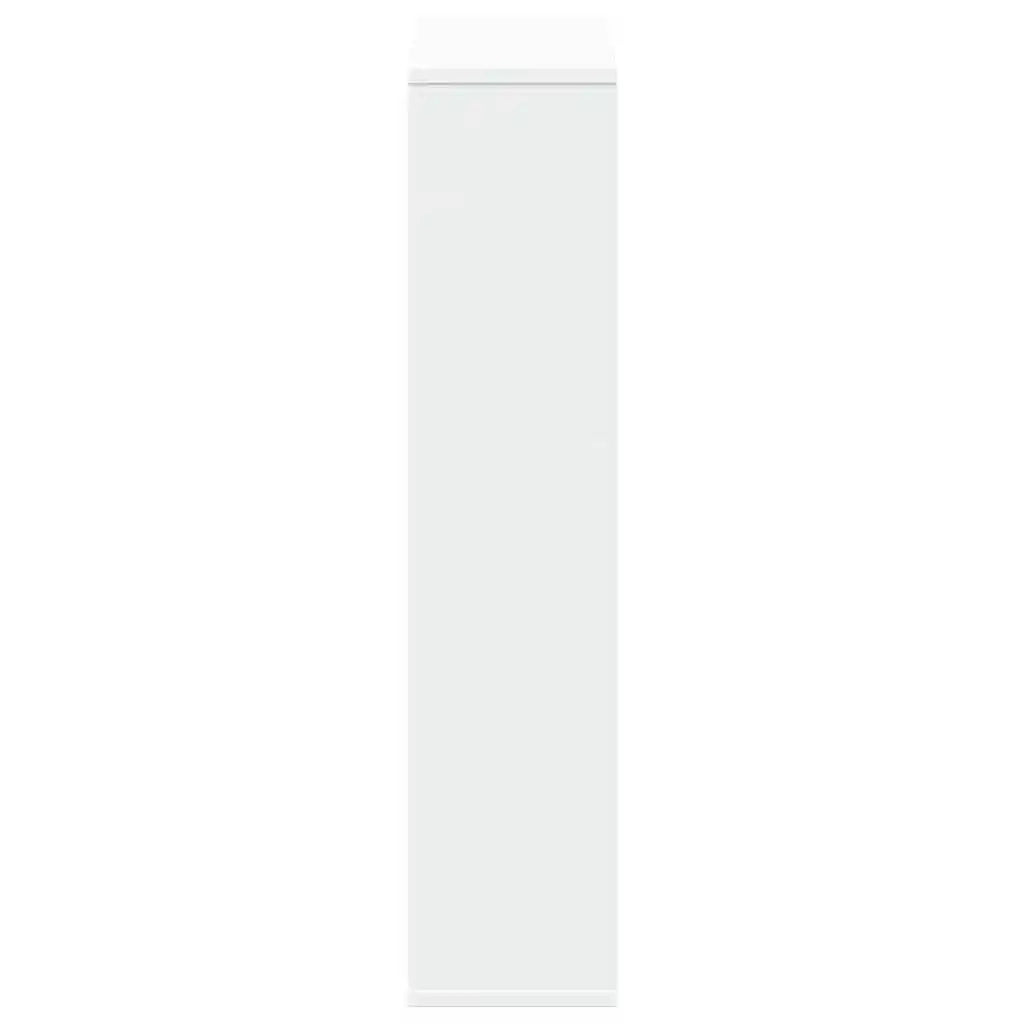 Libreria Bianca 63x20x90 cm in Legno Massello 858138