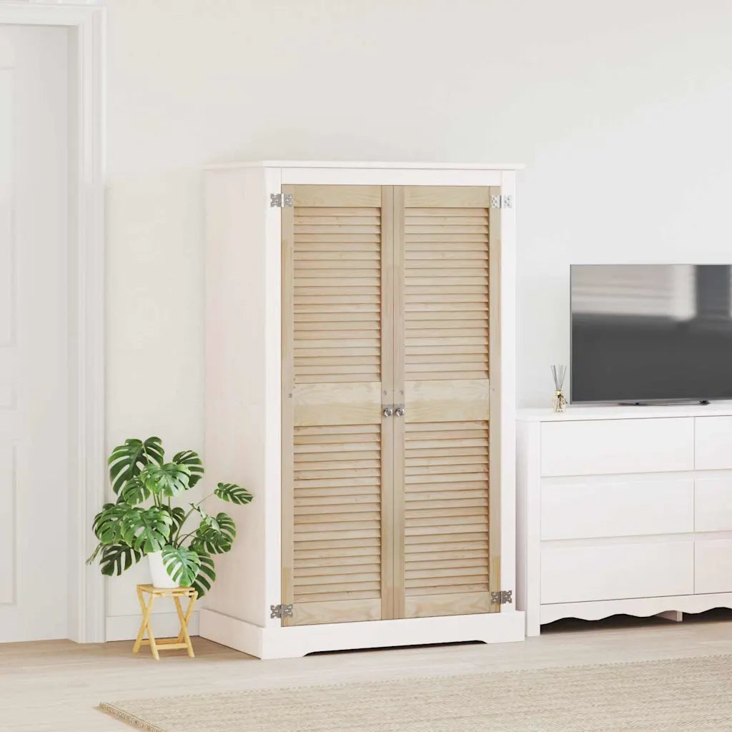 Porta per Armadio 2 pcs Naturale 140,5 x 2,1 x 39,5 cm 42019261