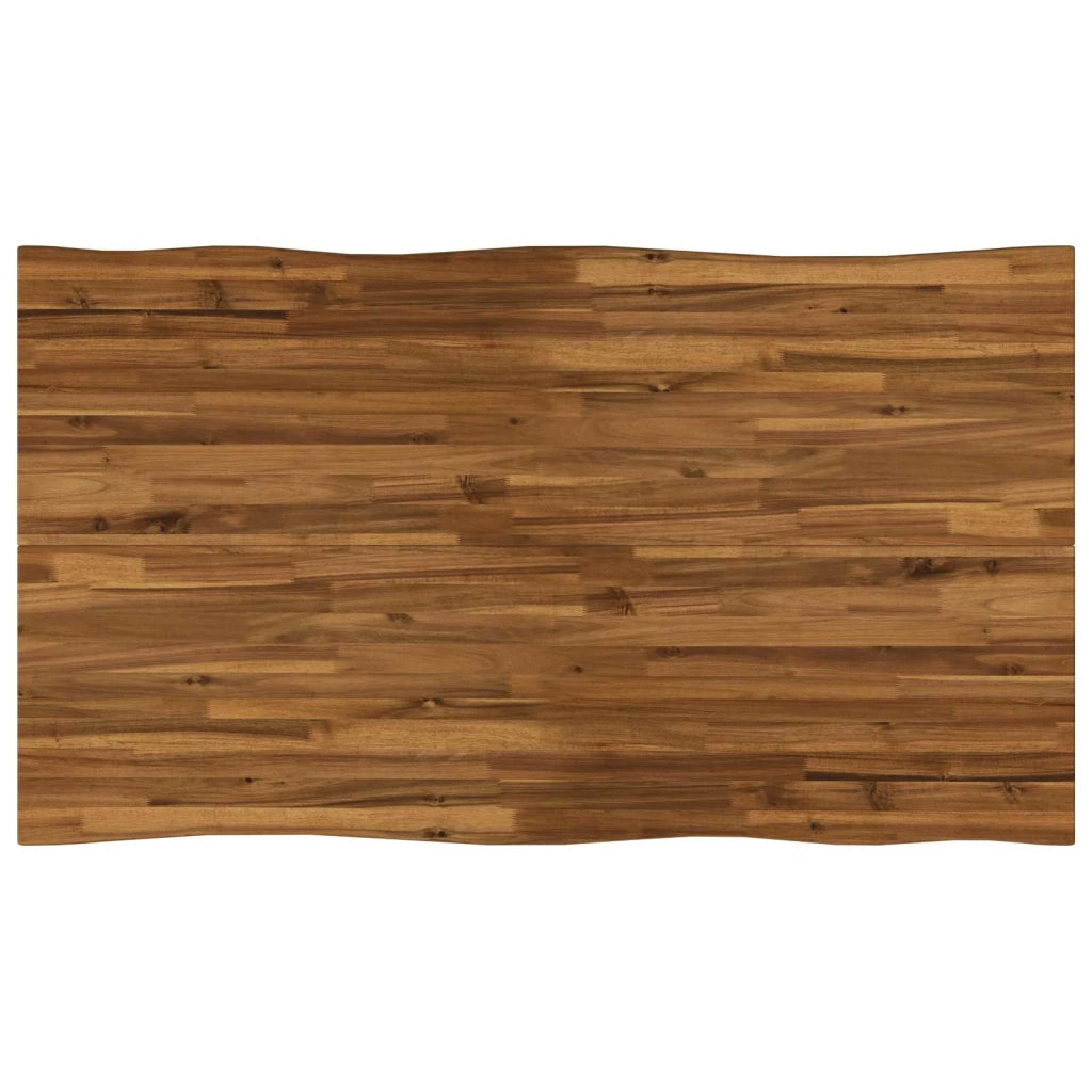 140 x 80 x 75 cm Legno di Acacia Massello Naturale e Caffè 937526
