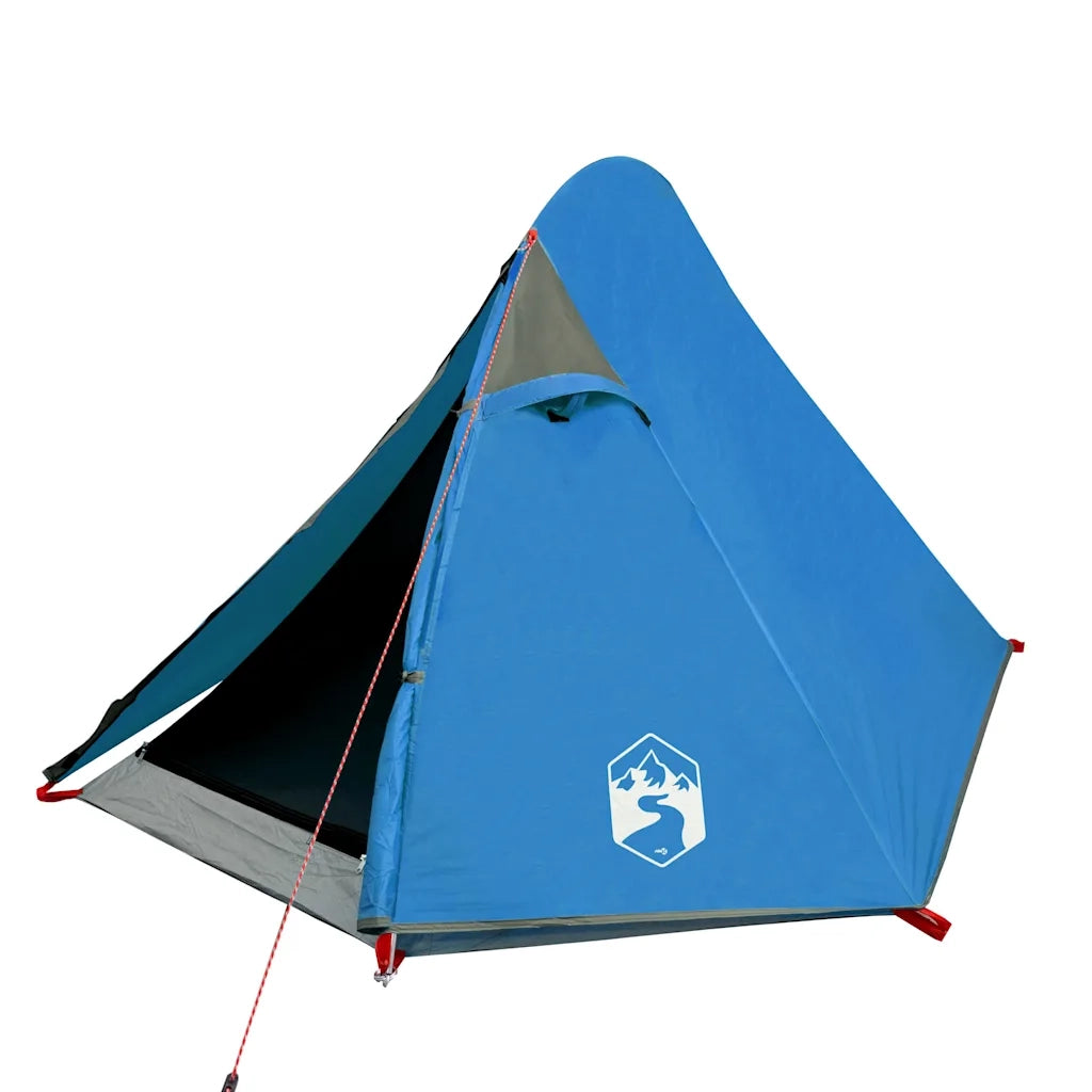 Tenda da Campeggio a Cupola per 2 Persone Blu Impermeabile 94320