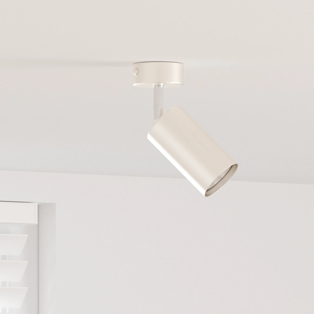 Faretto da soffitto 1 Via Regolabile Nichel Spazzolato GU10