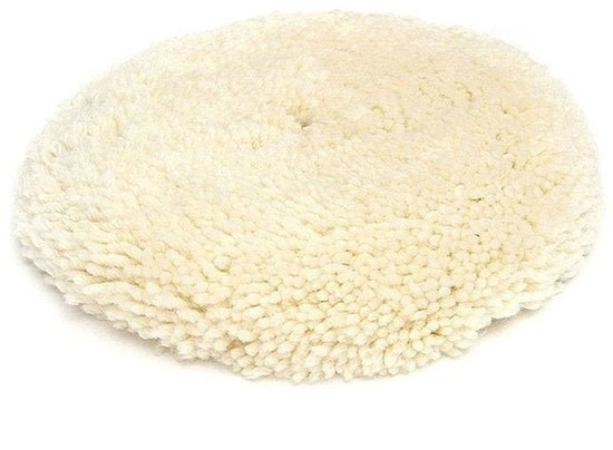Panno di Buffing 8 Pollici in 100% Lana con Grip a Anello per Taglio e Liscio Compound