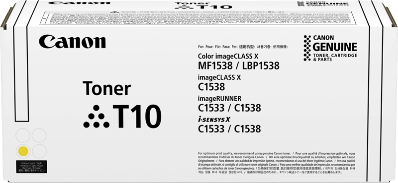 Canon T10 cartuccia toner 1 pz Originale Giallo