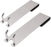 Haken per doccia in acciaio inossidabile - 2 pezzi - resistente alle graffi - antiscivolo - adatto per vetro doccia senza cornice - fissaggio solido - haken per doccia