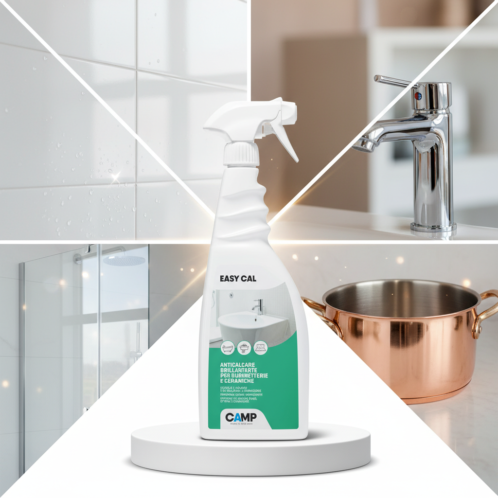 Kit 3 easy cal da 750 ml spray anticalcare brillantante antigoccia