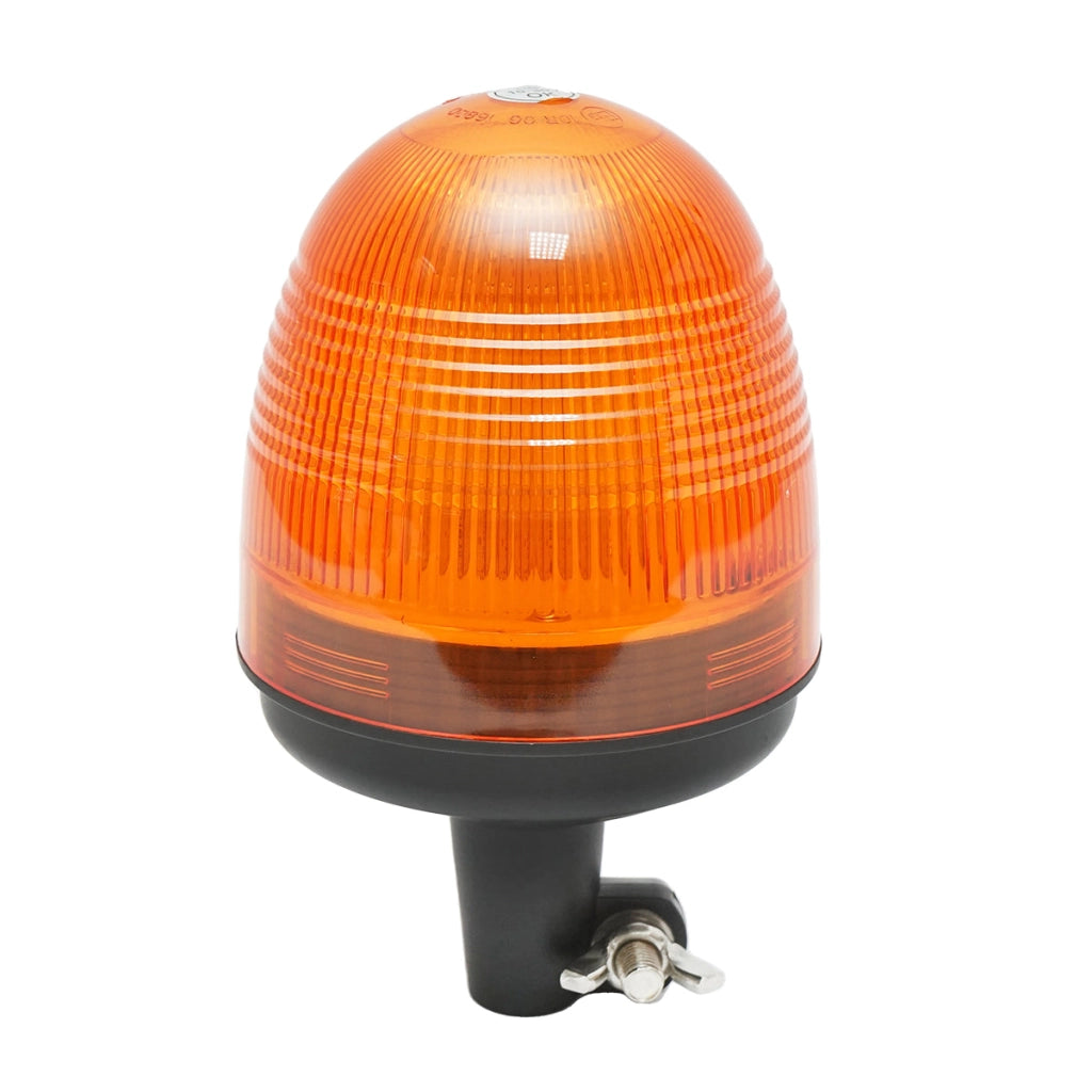 Lampeggiante LED 12–24V con base fissa e 3 modalità luminose – IP65