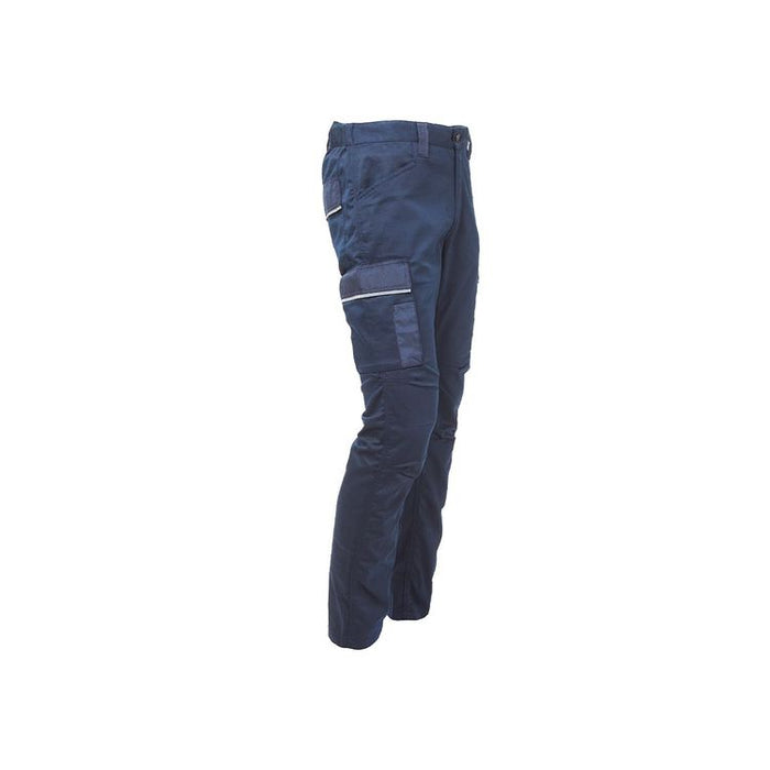 PANTALONE CARGO CRAZY IN TC STRETCH SLIM FIT  tg.L  westlake blue    UPOWER