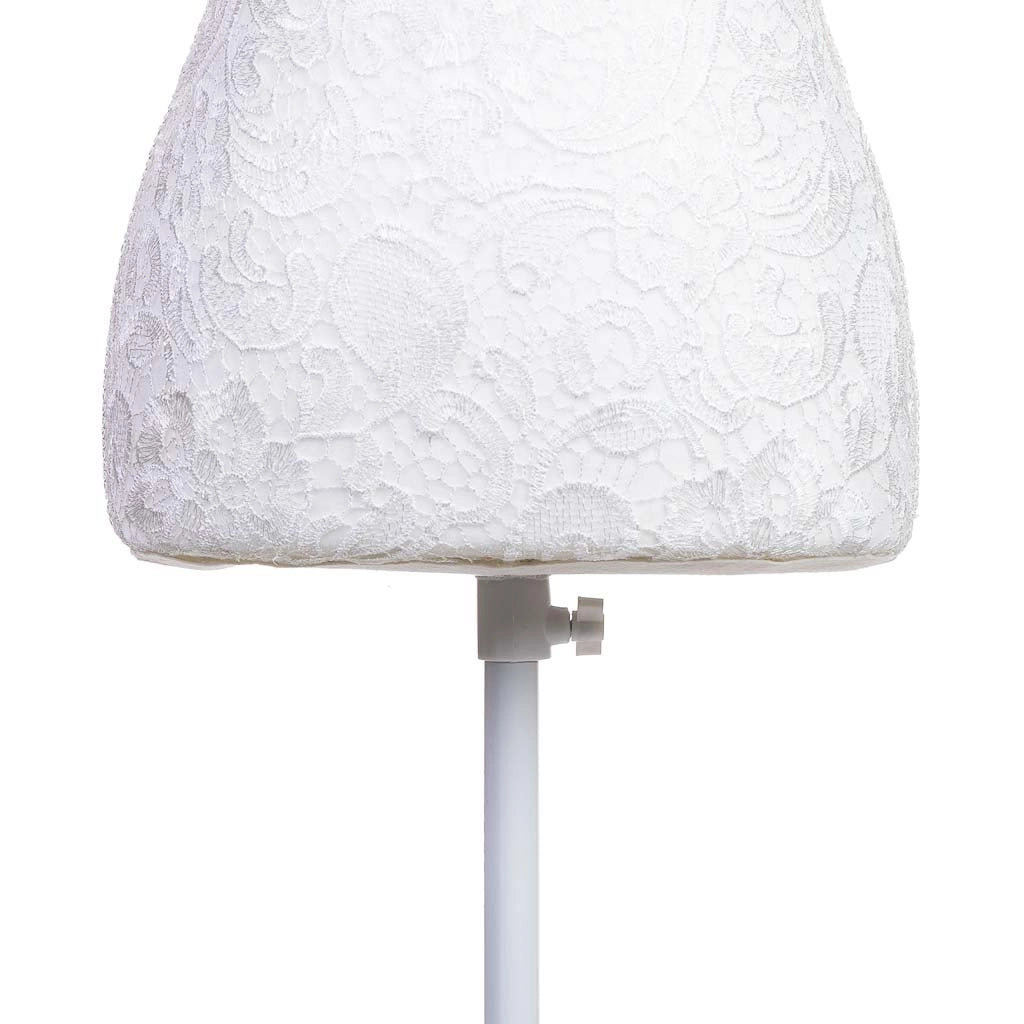 Manichino in legno e schiuma 24x37,5x168h cm bianco