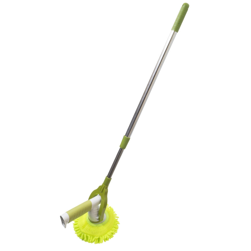 Trade Shop - Scopa Con Testa Rotante Mop Cattura Polvere Allungabile K-108l Autostrizzante -