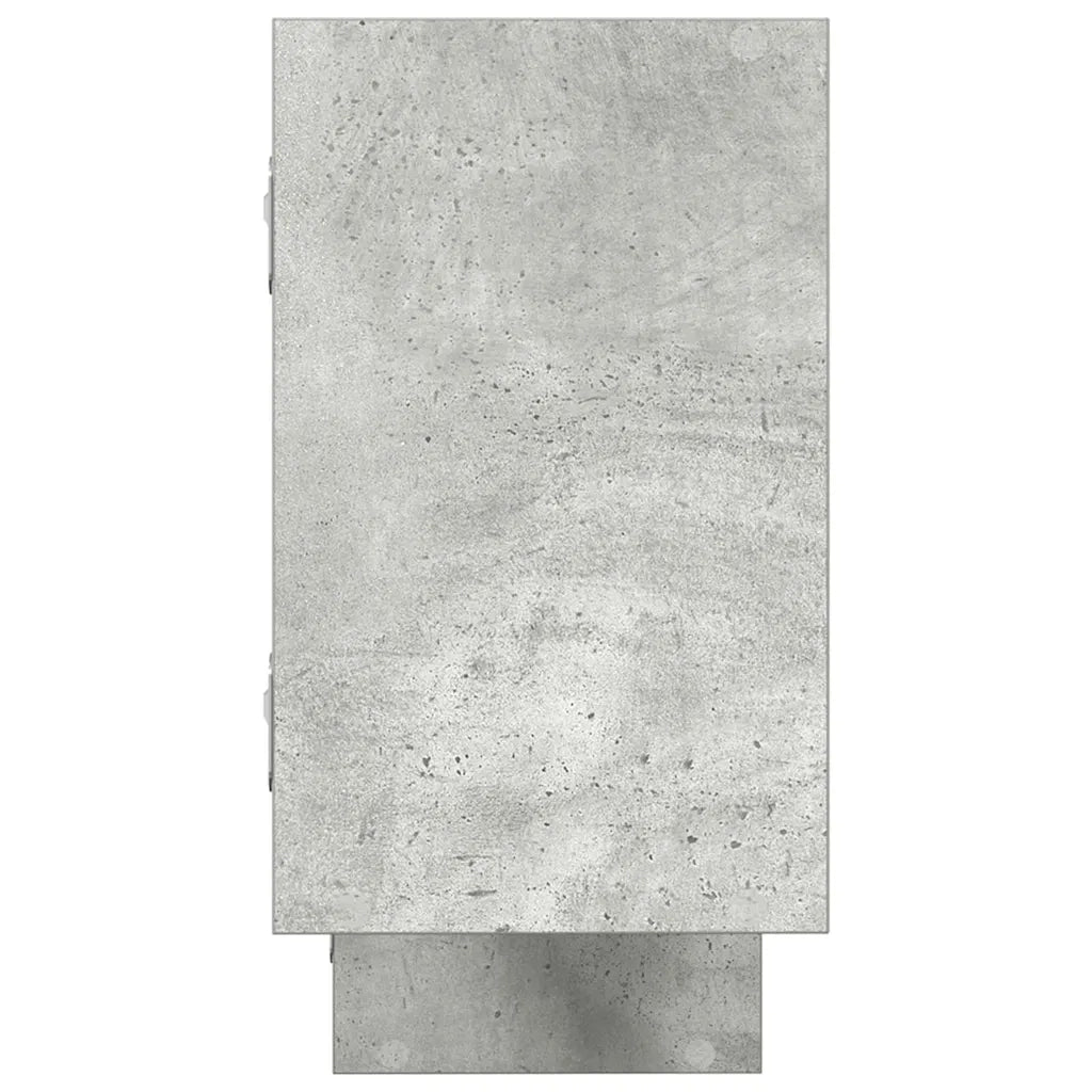 vidaXL Mensola a Cubo da Parete 5 Scomparti Truciolato Grigio Cemento