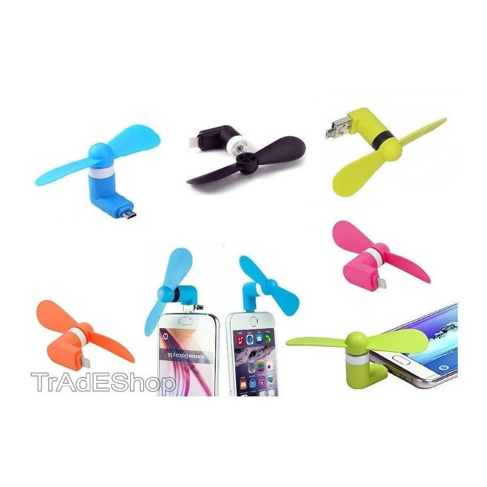 Trade Shop - Ventilatore Mini Fan Portatile Usb Per Pc Notebook Miniusb Smartphone Cellulare -
