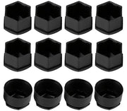 Kit di protezione per cerchi in acciaio - nero - 20 pezzi - 17mm - Auto - Hub - Viti - Protezione - Antisfondellamento - Kit di protezione per cerchi