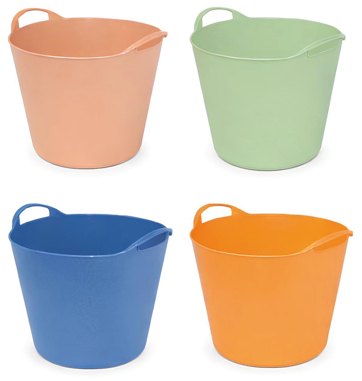 SECCHIO CONTENITORE MULTIUSO ''FLEX-BAG'' lt. 25 - Ø cm. 38,5, Col. assortiti 12.00 pz