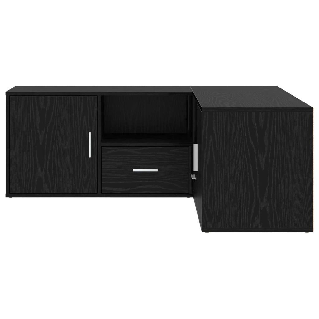 Mobile angolare con cassetto Rovere Nero 200 x 40 x 45 cm 3446639