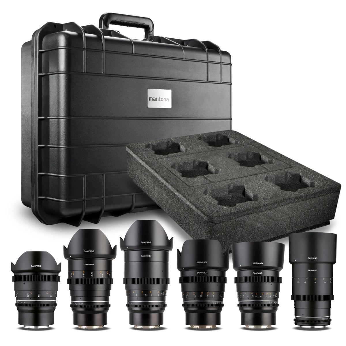MF 14mm/24mm/35mm/50mm/85mm/135mm MK2 VDSLR Video Lenses Case Set per Sony E