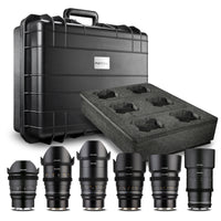 MF 14mm/24mm/35mm/50mm/85mm/135mm MK2 VDSLR Video Lenses Case Set per Sony E