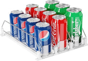 Organizzatore automatico per bevande, refrigeratore, adatto per la cucina, la zona di magazzino, i armadi, ecc., dimensioni 25 x 38 cm, adatto per 12 scatole standard con 330 ml o 500 ml di bevande.