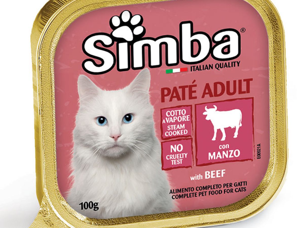 PATE' PER GATTI 'SIMBA' manzo - gr 100- 32 pezzi  - MONGE