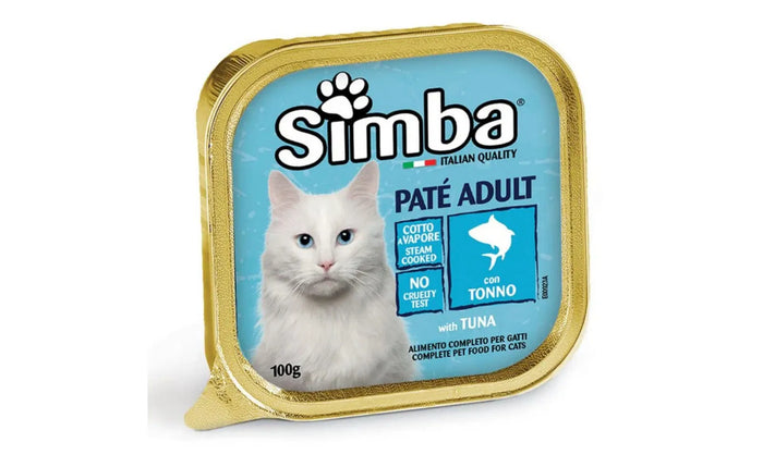 PATE' PER GATTI 'SIMBA' tonno - gr 100- 32 pezzi  - MONGE