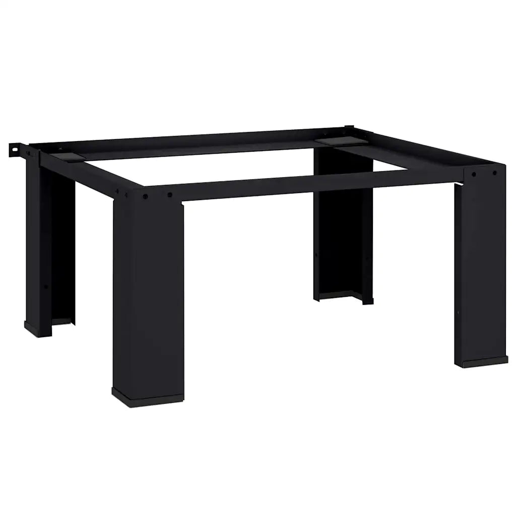 Pedestallo per Lavatrice Nero 64 x 55 x 32,5 cm Acciaio 42022033