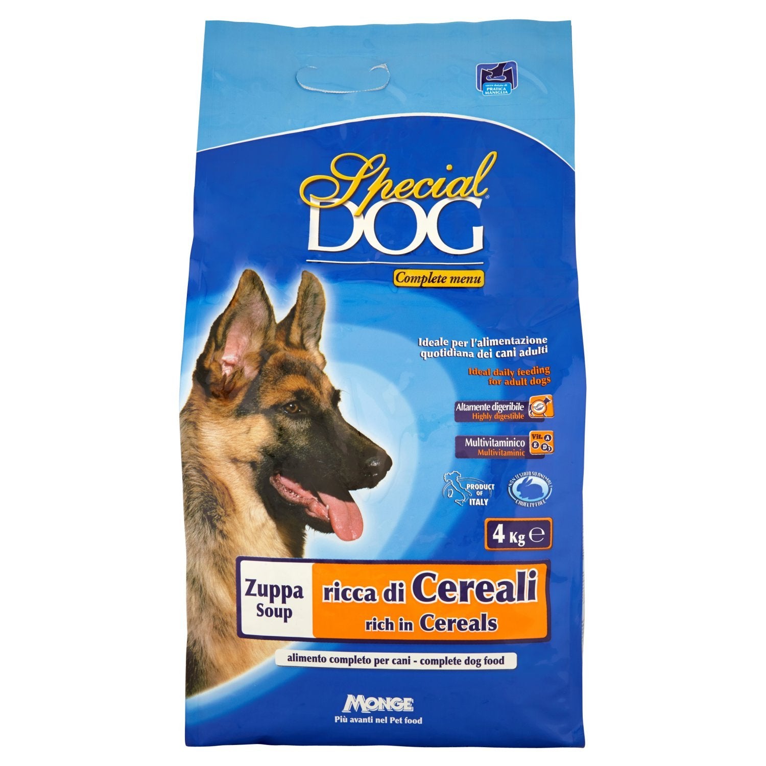 CROCCHETTE MULTIVITAMINICHE 'SPECIAL DOG' Zuppa c/cereali - kg 4  - MONGE