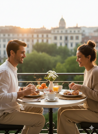 Servizio Set di Posate 24 Pezzi in Acciaio Eme Fast Avorio 18